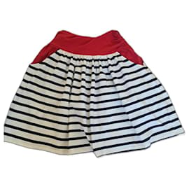 Falda Jean Paul Gaultier Azul de Algodón Talla 36