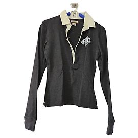 Camiseta de manga larga Polo Ralph Lauren negra de algodón