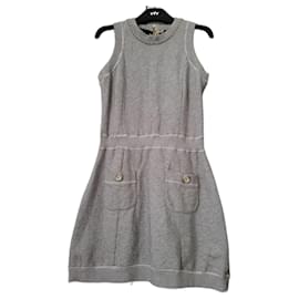 Dolce & Gabbana Kleid aus Baumwolle Grau