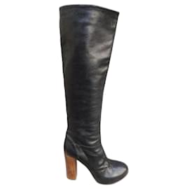 Botas Chloé de piel negras 36,5