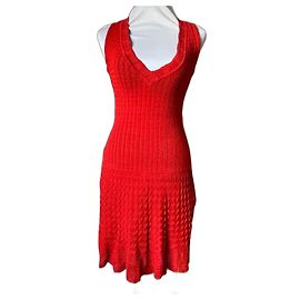 Alaïa Kleid Rot aus Viskose mit integriertem Body