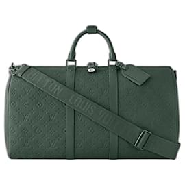 Louis Vuitton LV Keepall 50 green leather new