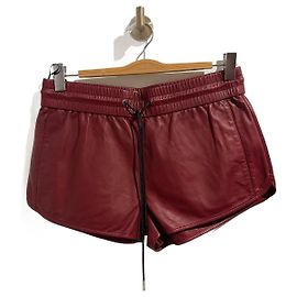 SAINT LAURENT Shorts T.International L aus Leder