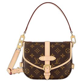 Borsa a mano Louis Vuitton Saumur BB Monogram Canvas Marrone