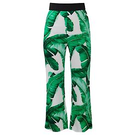 Calças largas Dolce & Gabbana Banana Leaf verdes