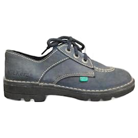 derby Kickers in pelle azzurro 35 - Autre Marque