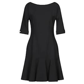 Dolce & Gabbana Midi Kleid aus Wolle schwarz
