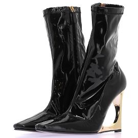 Autre Marque Botas Les Petits Joueurs T.EU 41 de cuero patentado