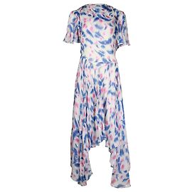 Abito stampato Namala Cutout di Isabel Marant in seta multicolore