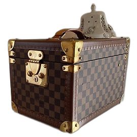 Louis Vuitton Damier Boite Flacon Borsa da viaggio marrone pelle