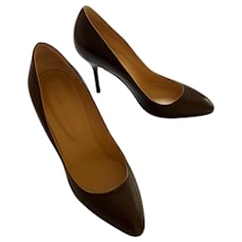 Sergio Rossi Chi-Chi Pumps aus braunem Leder