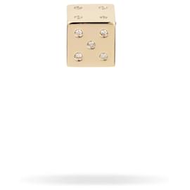 Autre Marque Collana con pendente Adina Reuter Dadi in diamante e perla grande in oro giallo 14k