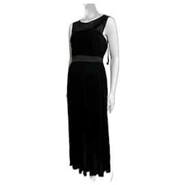 Langes schwarzes Abendkleid von Vera Wang