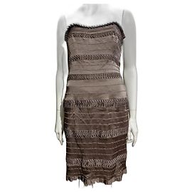 Temperley London Lindo cinza/vestido cinza sem alças