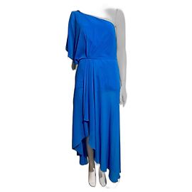 Jenny Packham Einschultriges Abendkleid aus Chiffon und Satin