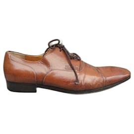 Scarpe Derby Gucci in pelle marrone chiaro 41,5