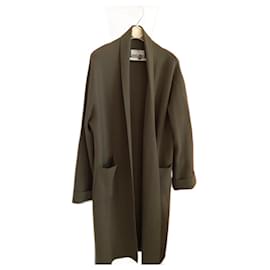 Javier Simorra Lange Strickjacke aus Viskose Grün
