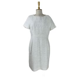Escada Tweed Kleid Weiß