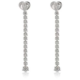 Aretes con diamantes y forma de tulipán de Roberto Coin Cento en 18K oro blanco 4 1/5 por cierto