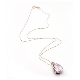 Autre Marque Collana in oro con Morganite rosa.