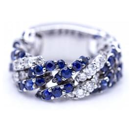 Autre Marque Ring aus Gold, Diamanten und Saphire.