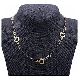 Autre Marque Collana in oro giallo e motivo floreale.