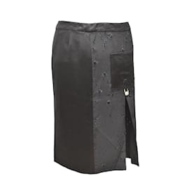 Versace Rock aus Viskose Schwarz S