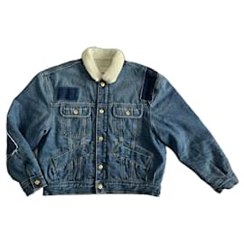 Chaqueta vaquera Sandro blanca azul marino