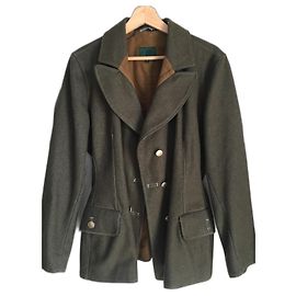 Jean Paul Gaultier Giacca militare aderente in lana fredda