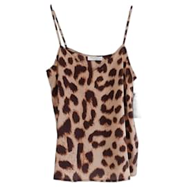 Equipment Top canotta in seta leopardata Layla