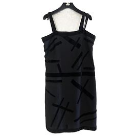 Chanel Kleid aus Wolle Schwarz 42FR