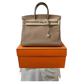 Hermès Birkin 40 in pelle Taurillon Clemence Beige