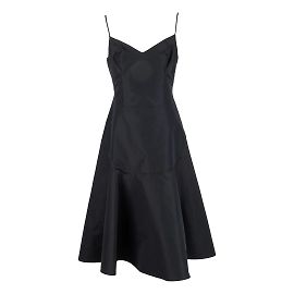 Moschino-Seidenkleid mit Rückenfalten