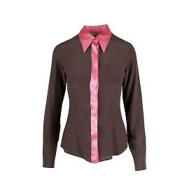Camisa de seda barata y elegante de Moschino