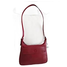 Borsa a mano Longchamp in pelle rossa