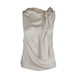 Moschino Cheap and Chic Top transparente con nudo anudado