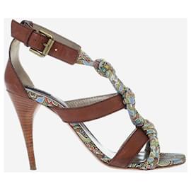 Sandali Etro in pelle e tessuto