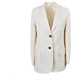 Céline Phoebe Philo Leinenjacke Creme