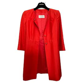 Valentino Red Silk Coat
