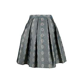 Red Valentino Minifalda acampanada plisada de jacquard