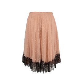 Gonna in tulle con finiture in pizzo Red Valentino