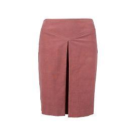 Minifalda de sarga de pana barata y elegante de Moschino