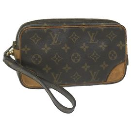 Pochette LOUIS VUITTON con monogramma Marly Dragonne PM M51827 LV Auth em5759