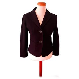 Blazer Marella in lana nera aderente