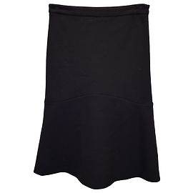 Gonna al ginocchio a trapezio Etro in rayon nero