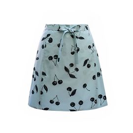 Autre Marque Rubino Gaeta Minifalda con estampado de cerezas