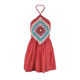 Autre Marque Rubino Gaeta Oma-Häkelkleid