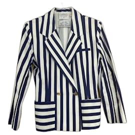 Chaqueta Chanel Azul de Algodón