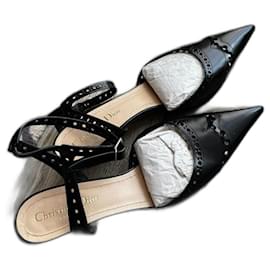 Christian Dior High Heels aus schwarzem Leder