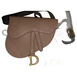 Borsa a marsupio Christian Dior Rosa Pastello Pelle